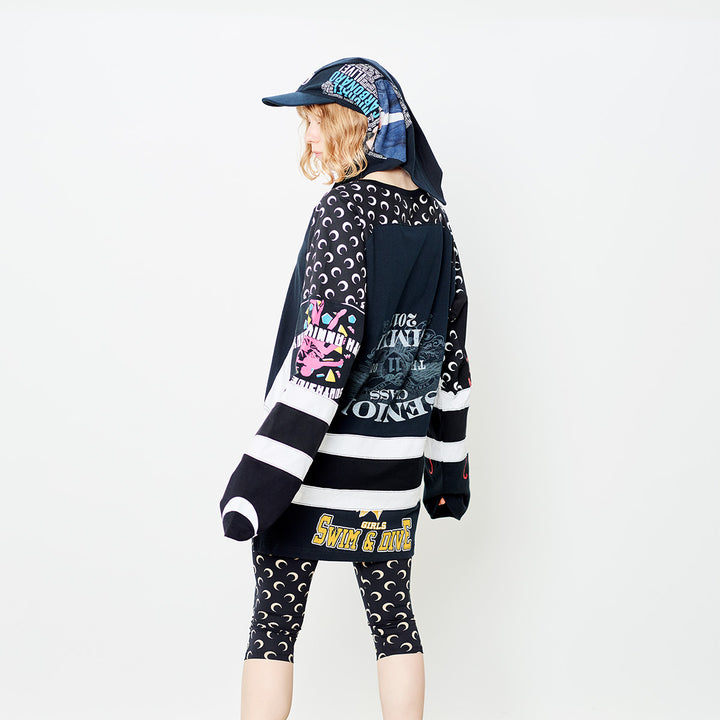 Marine Serre - Regenerated graphic-print hockey jersey【S size】