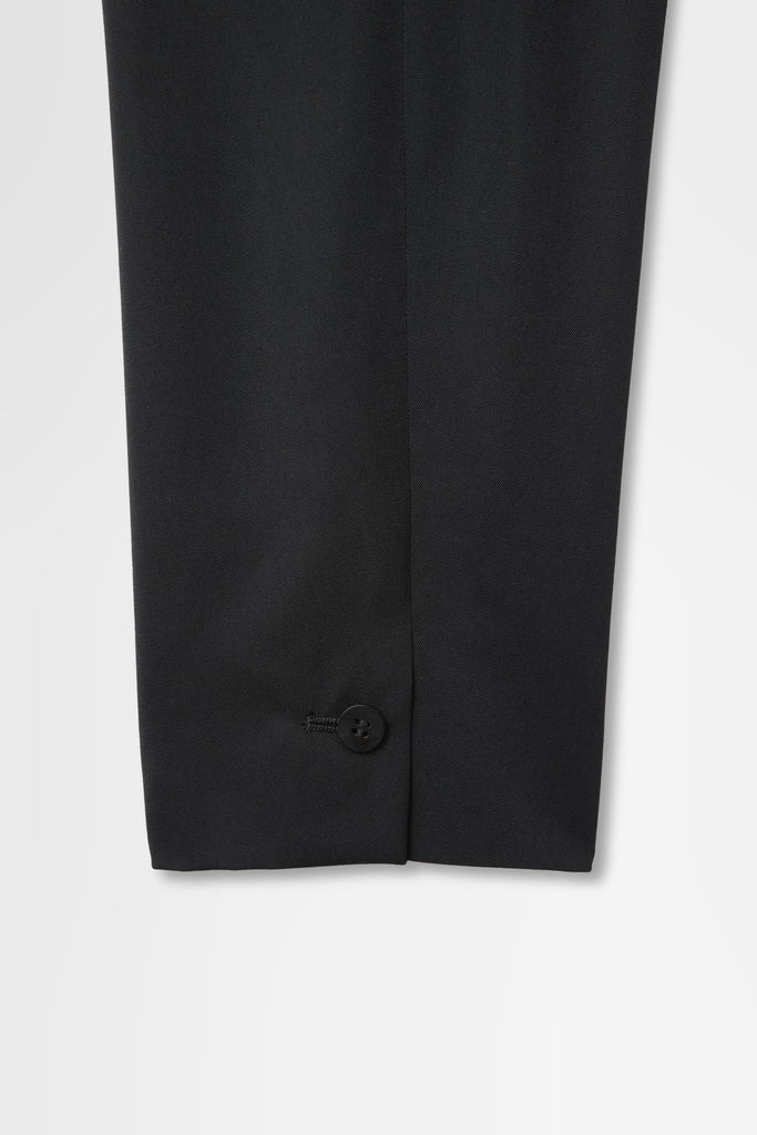 Single-Breasted Jacket in Wool Gabardine