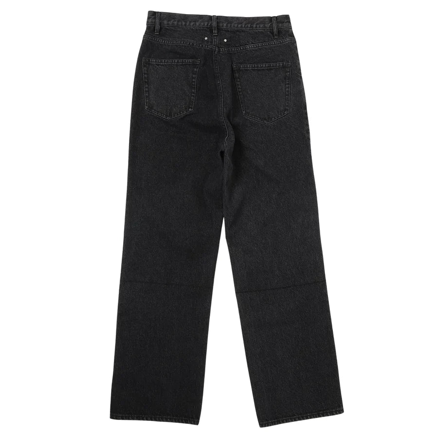 Leather Pocket Lax Jeans