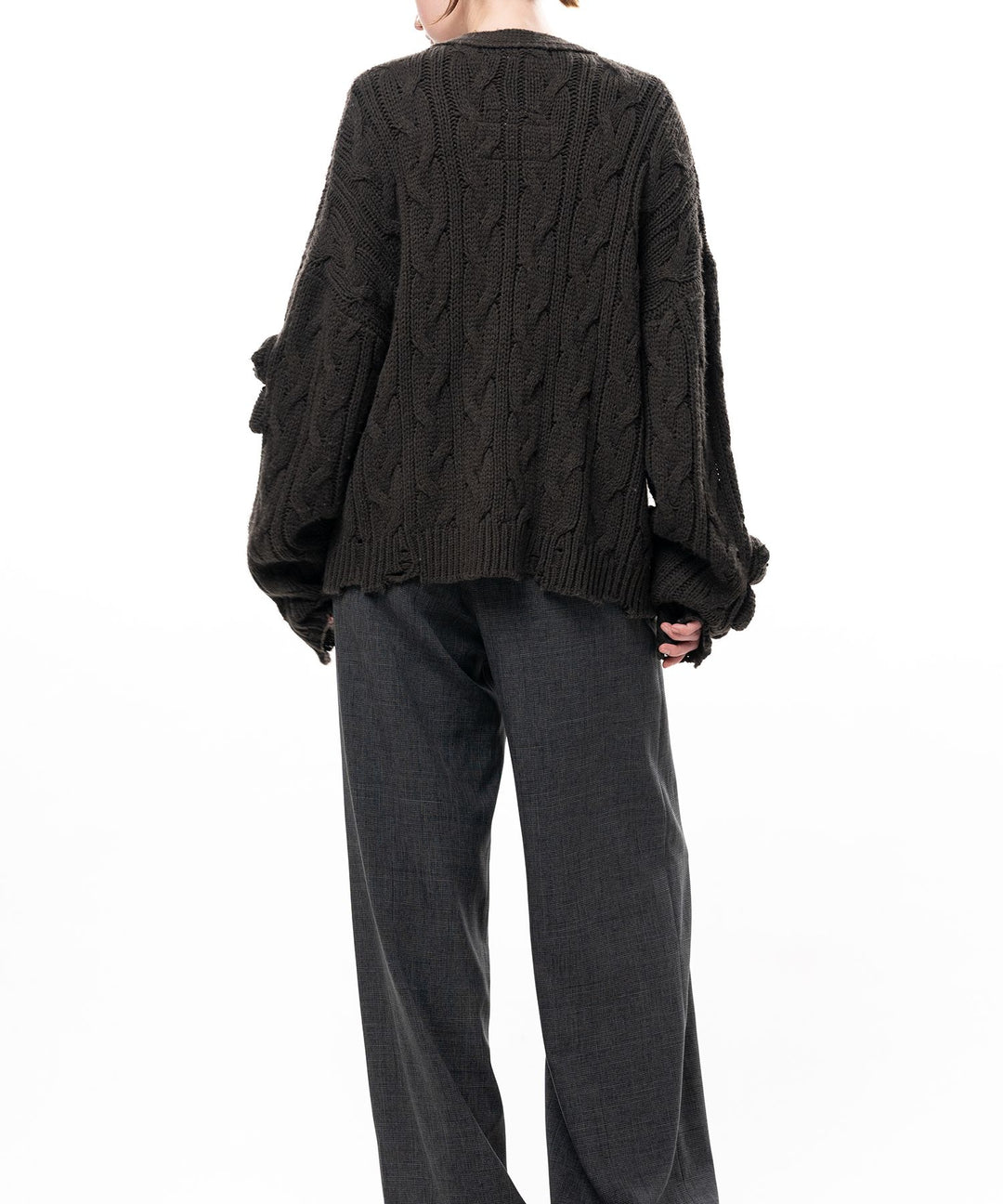 "PINK HOUSE x MMY" Bear Motif Knit Cardigan