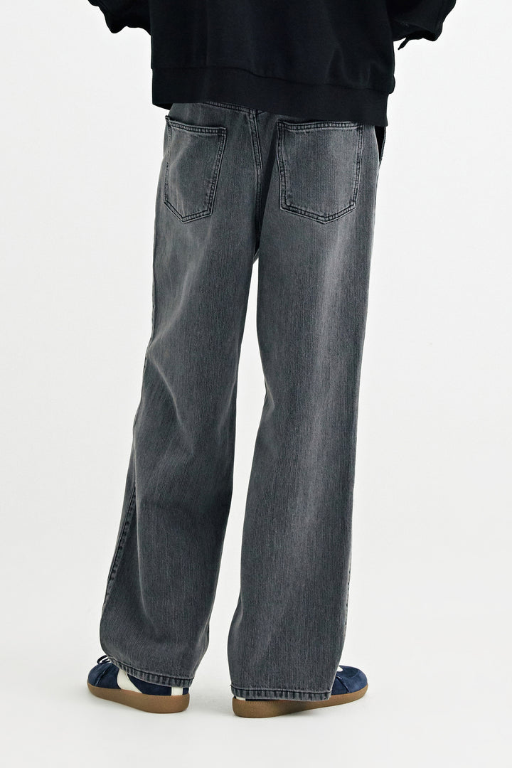 SOLID HOMME - Semi-Flare Denim Pants