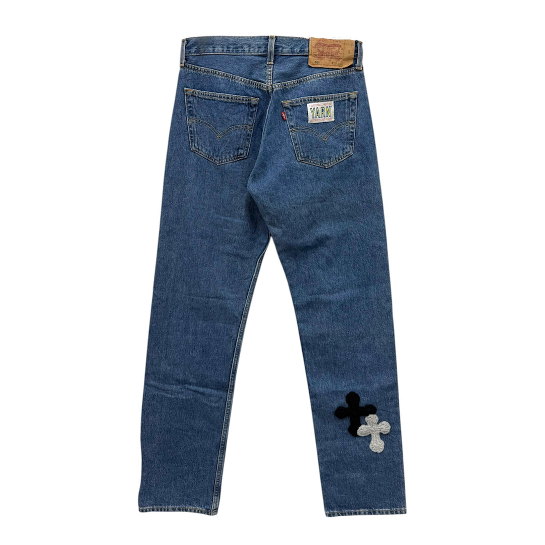"Y.A.R.N." 3D Cross Pants【B】