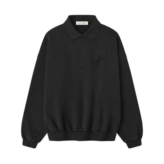 Embroidered Classic Polo Sweatshirt