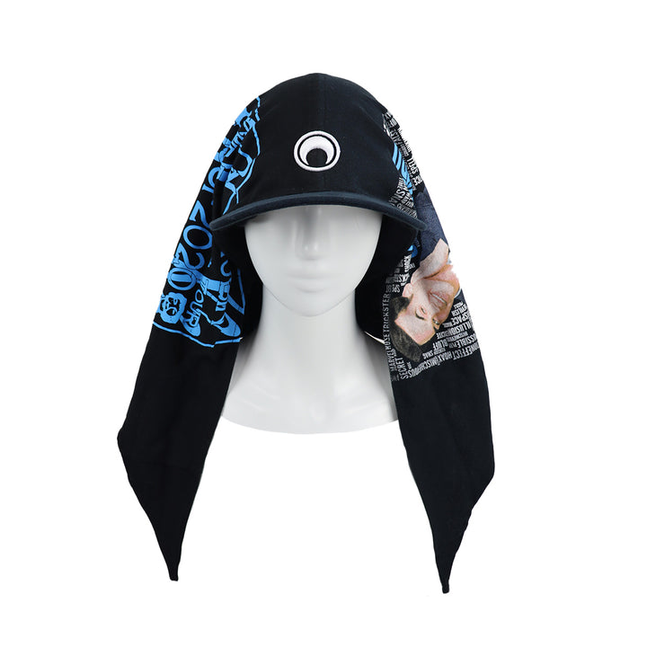 Regenerated Graphic T-Shirts Veiled Cap【B】