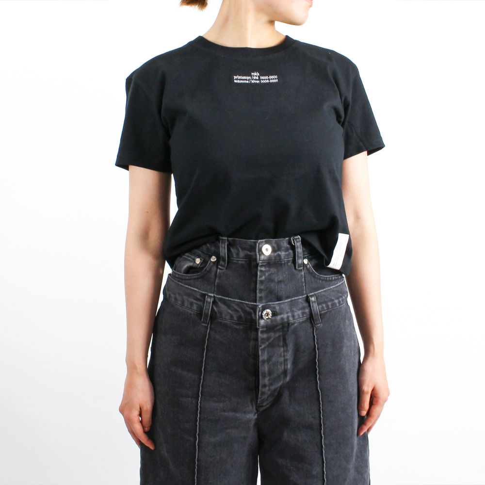 EMBROIDERED LOGO CROPPED TSHIRT - Rokh