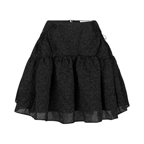 GILLY SKIRT GRASMERE MATELASSE BLACK