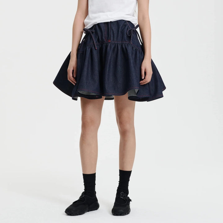 CECILIE BAHNSEN - GLORIA SKIRT DENIM INDIGO