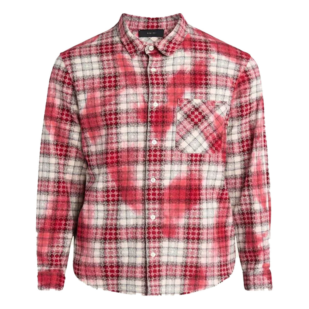 AMIRI - MA QUAD BLEACH FLANNEL
