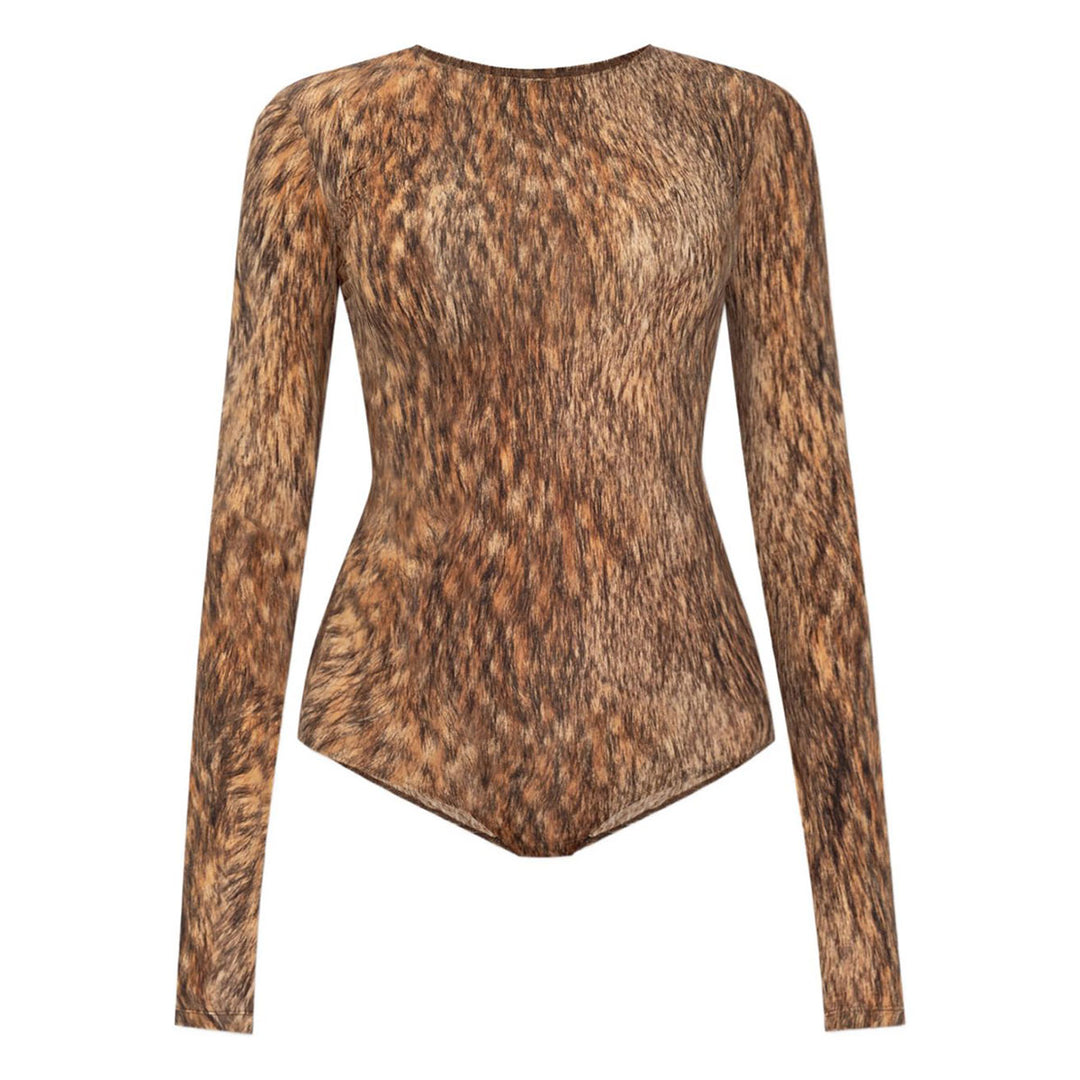 MM6 Maison Margiela - animal-print bodysuit
