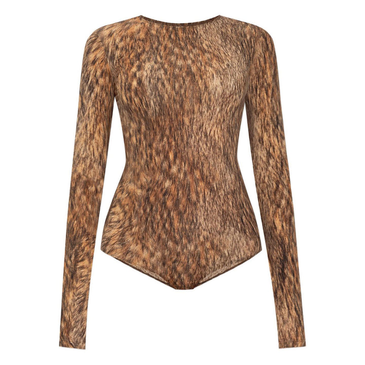 MM6 Maison Margiela - animal-print bodysuit