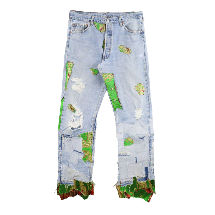 THE WORLD IS YOURS - Kinran Patchwork Denim Pants (THE WORLD IS YOURS × INNOCENCE)