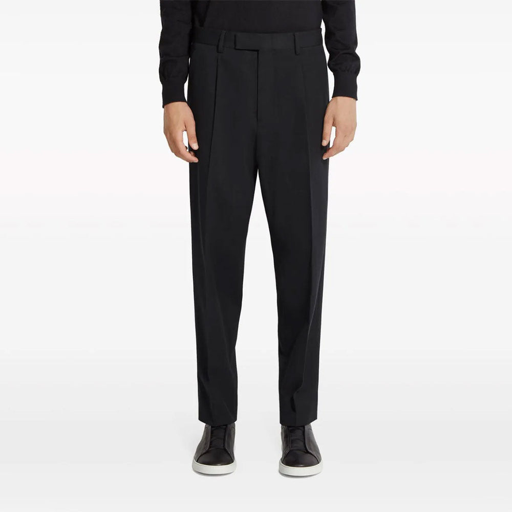 ZEGNA - COTTON AND WOOL PANTS