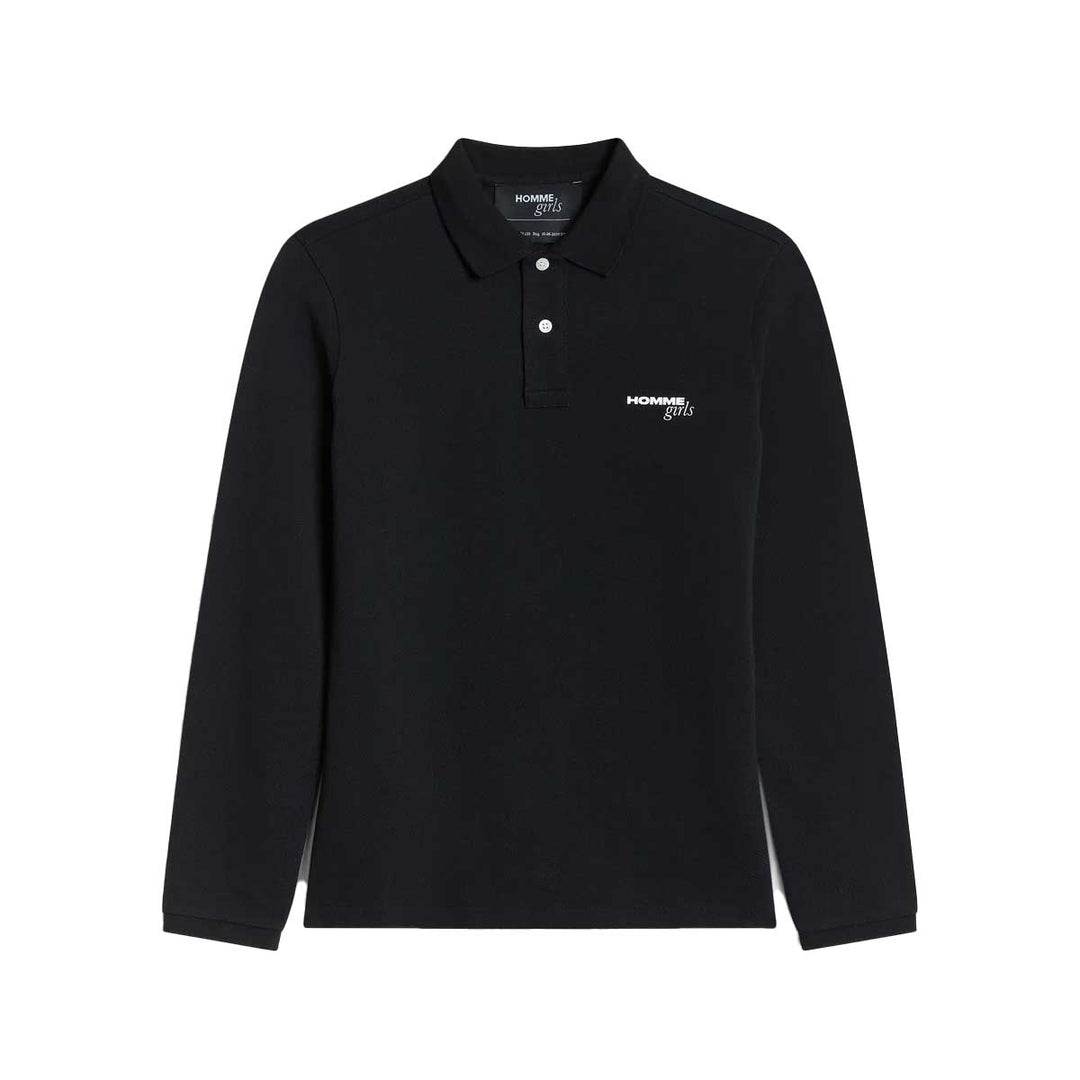 HommeGirls - LONG SLEEVE PIQUE POLO