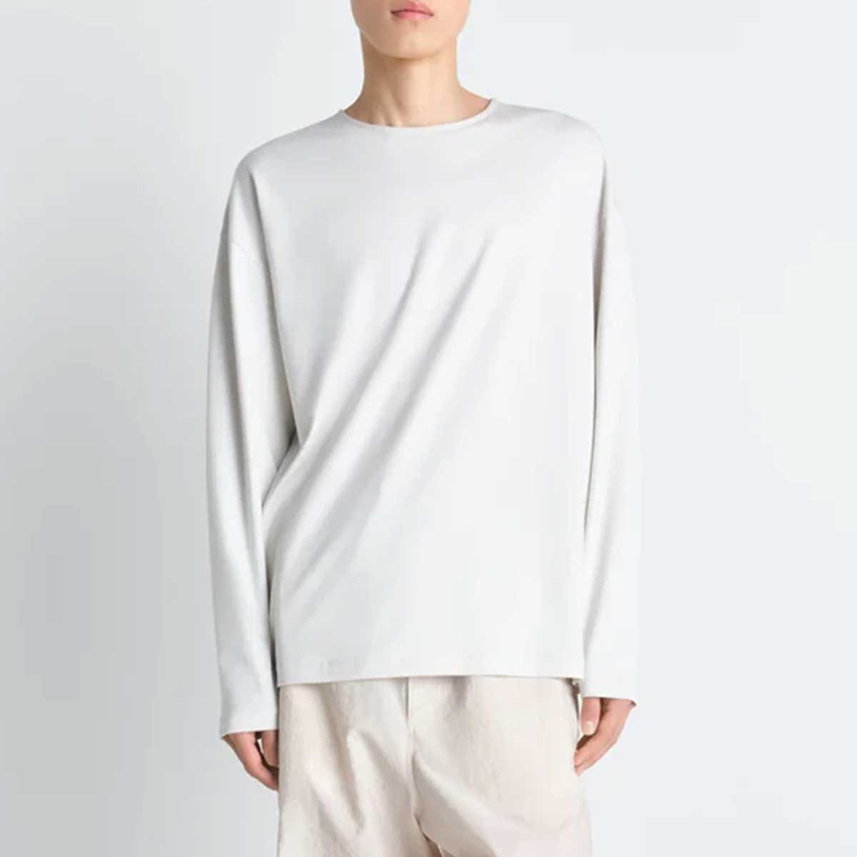 LEMAIRE(ルメール) | コットンシルクインターロックの長袖Tシャツ