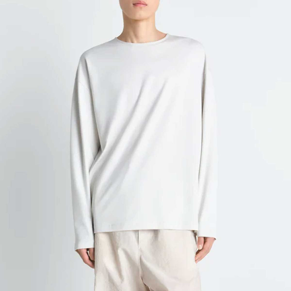 LEMAIRE - コットンシルクインターロックの長袖Tシャツ