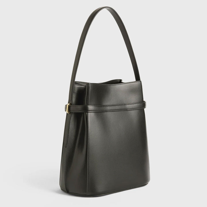 TOTEME - Belted leather bucket bag