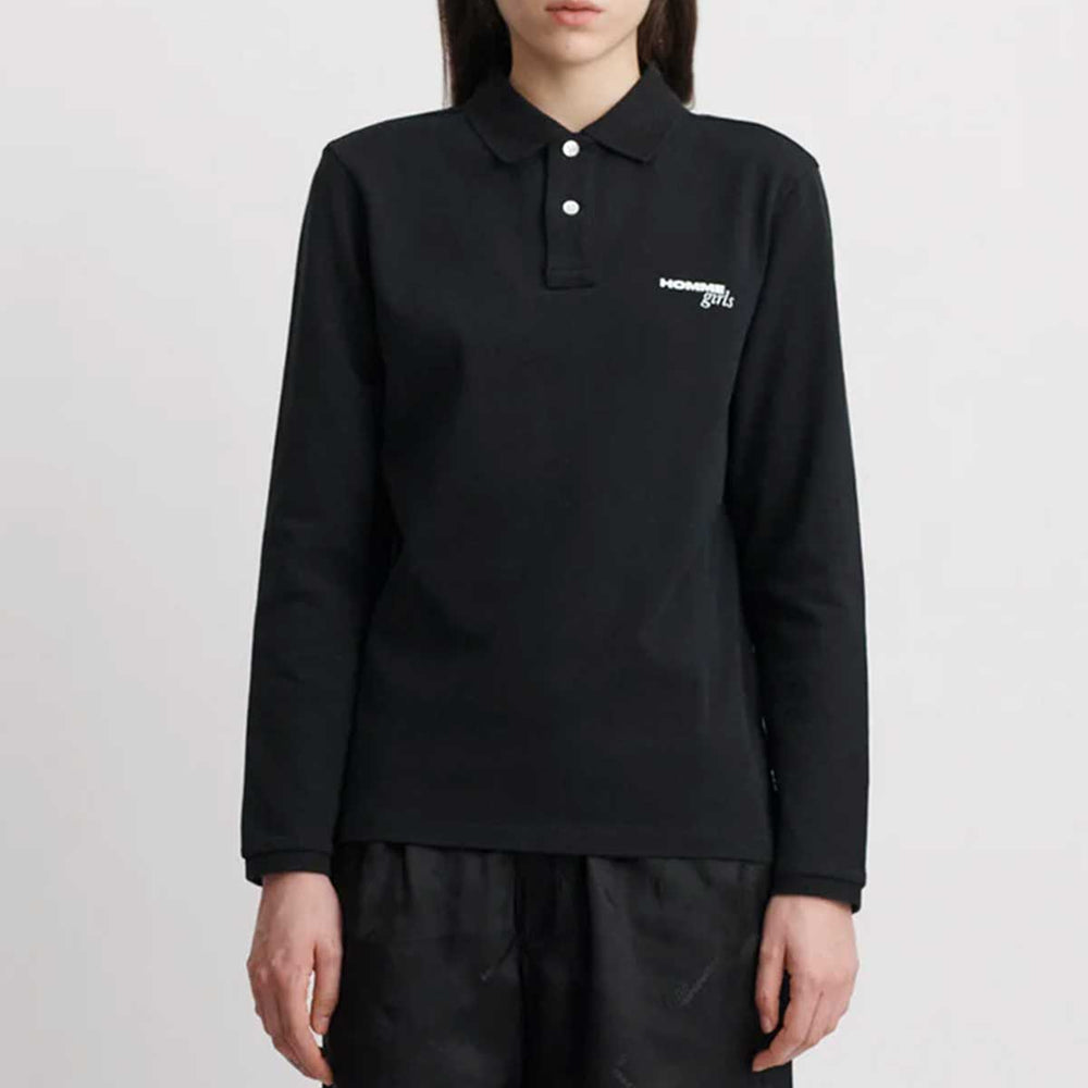 HommeGirls - LONG SLEEVE PIQUE POLO
