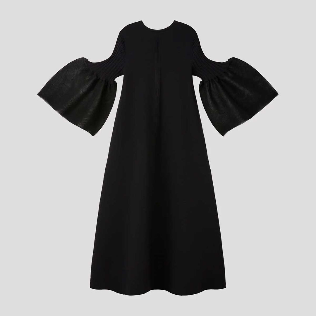 CFCL - POTTERY LUCENT LONG BELL SLEEVE FLARE DRESS