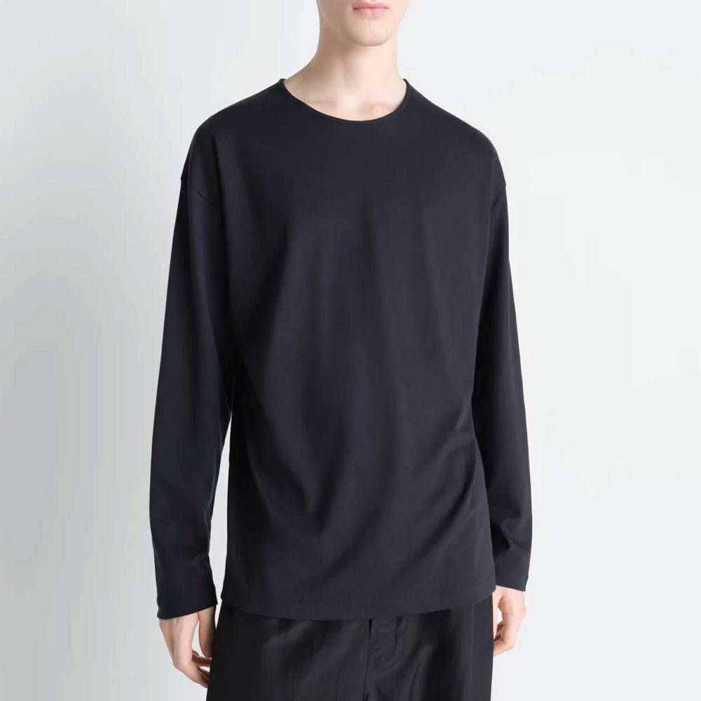 LEMAIRE - コットンシルクインターロックの長袖Tシャツ