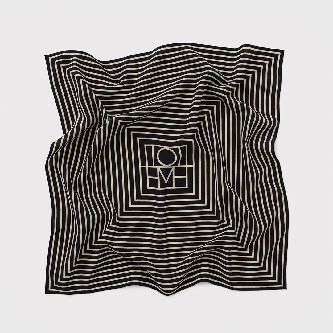 TOTEME - Signature monogram silk scarf