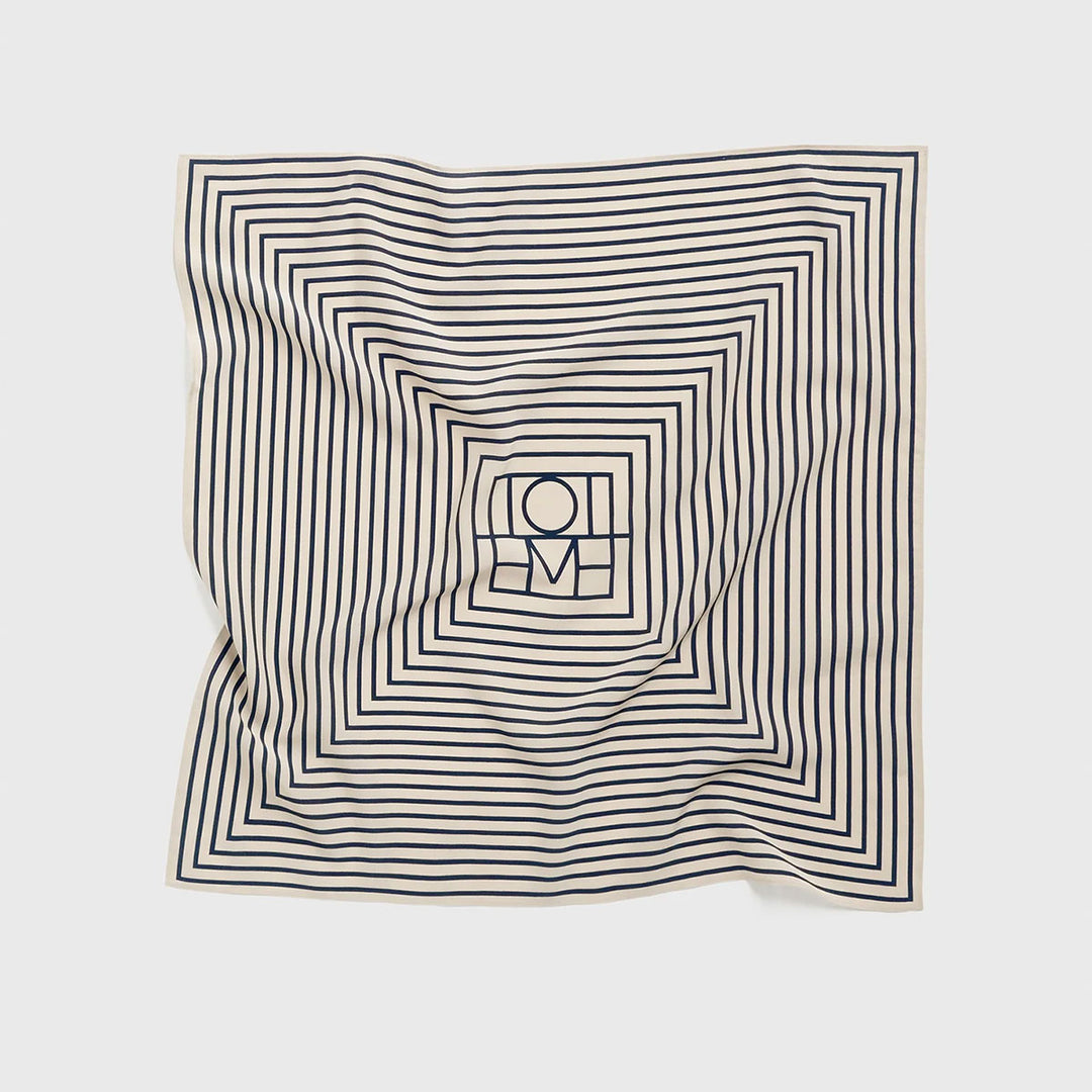 TOTEME - Signature monogram silk scarf