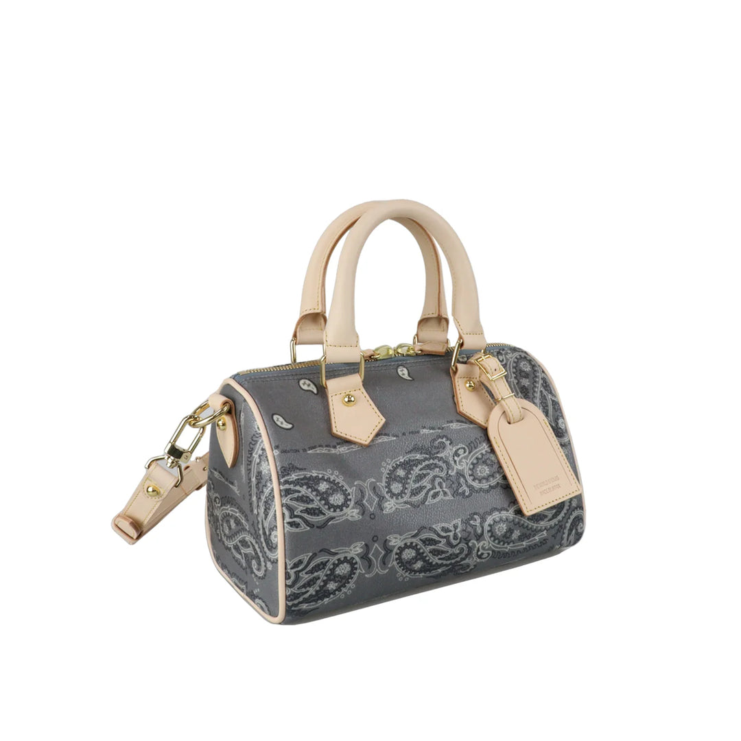 Paisley Boston Mini Bag (GOLD)