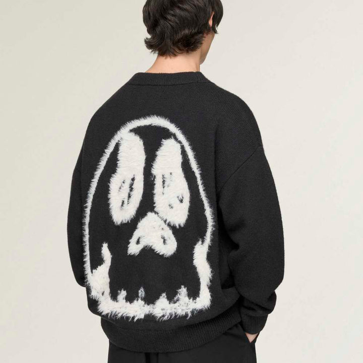 Y-3 CHITO GRAPHIC KNITTED CARDIGAN