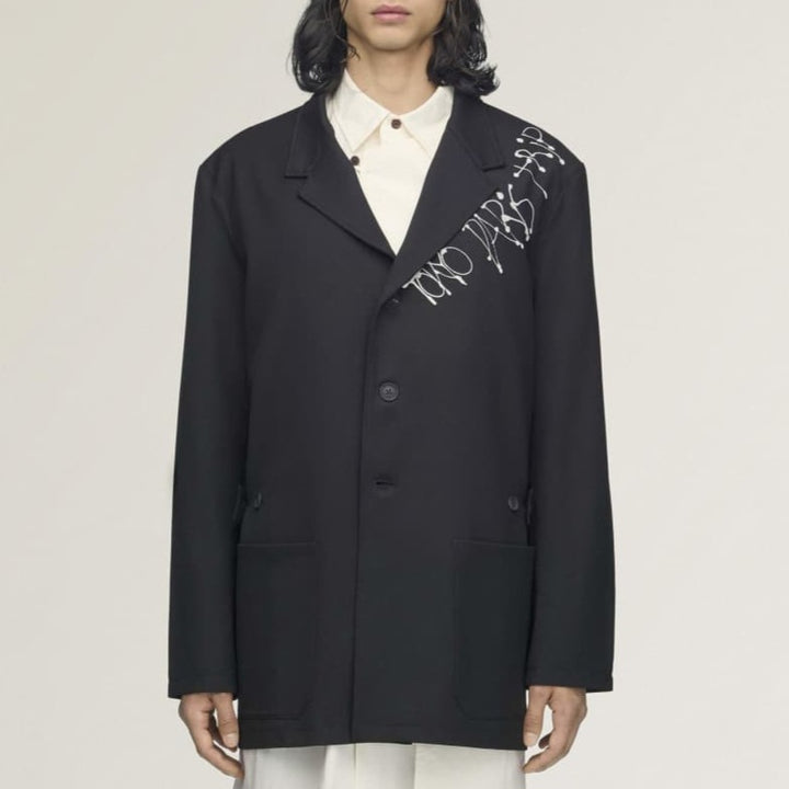 Y-3 CHITO CITY GRAPHIC WOOL BLAZER