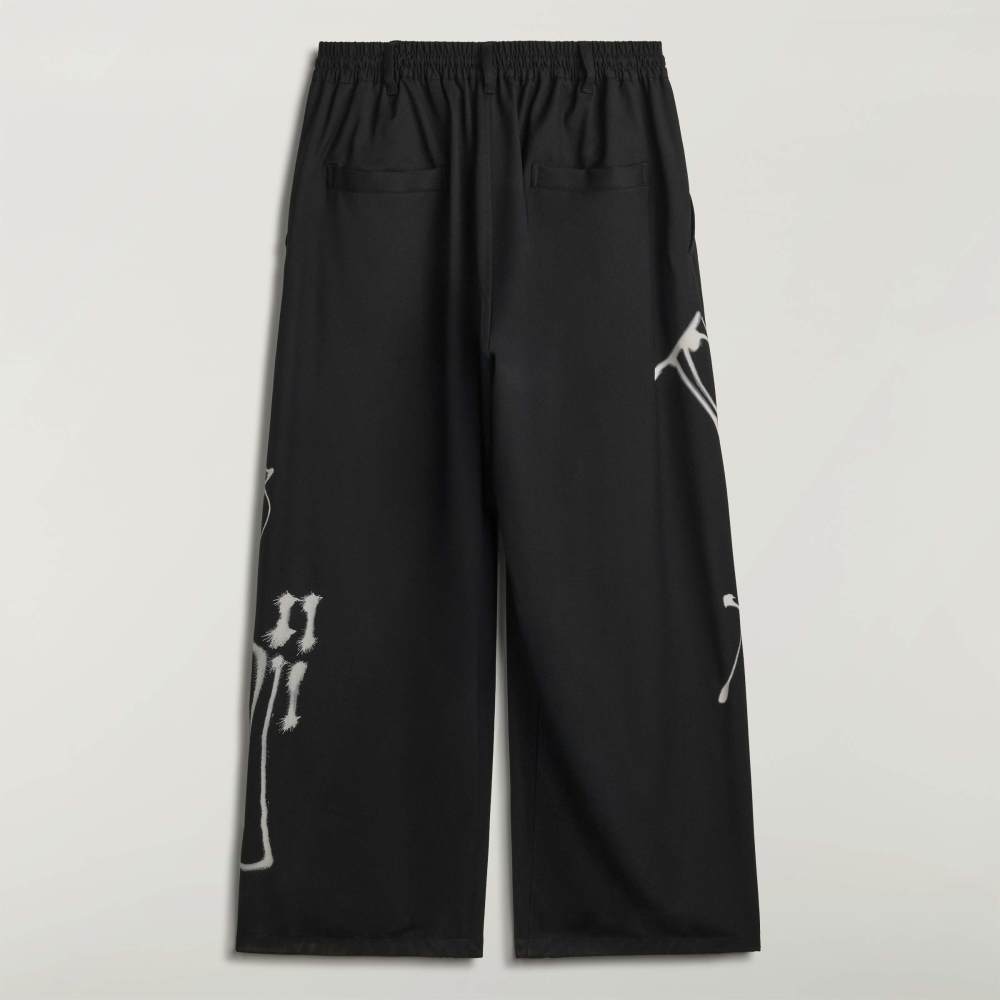Y-3 CHITO GRAPHIC WIDE WOOL PANTS