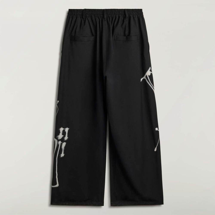 Y-3 CHITO GRAPHIC WIDE WOOL PANTS