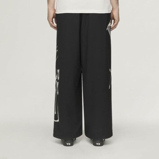 Y-3 CHITO GRAPHIC WIDE WOOL PANTS