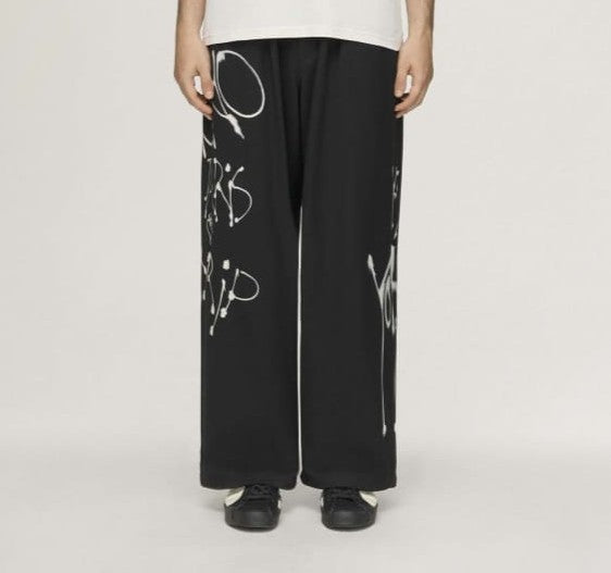 Y-3 CHITO GRAPHIC WIDE WOOL PANTS