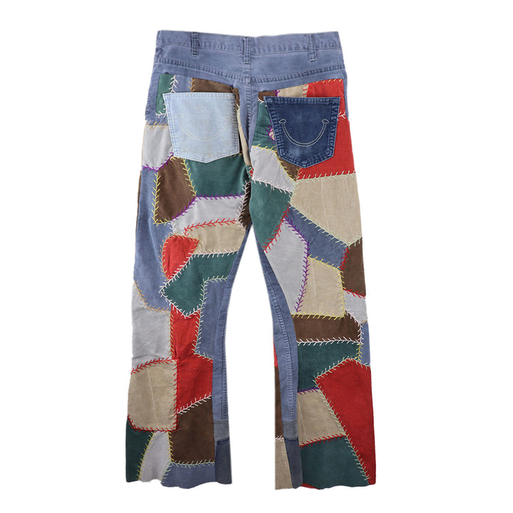 PATCHWORK CORDUROY PANTS