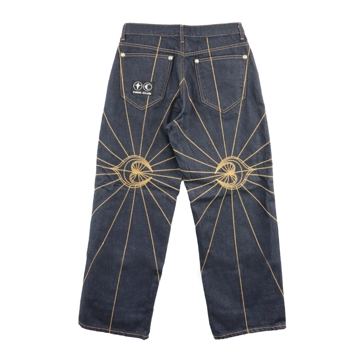 TC Rise Denim EMB PANTS