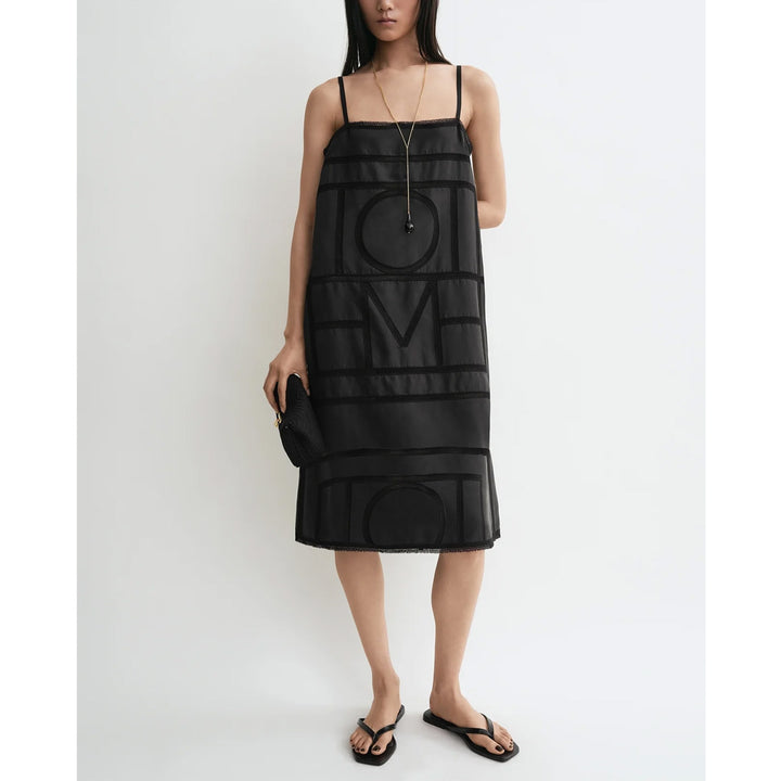 モノグラムシルクドレス