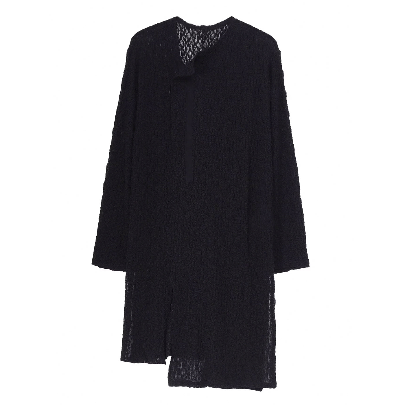 WRINKLE FLOWER SHIRRING UNBALANCE LS T | Why are you here?