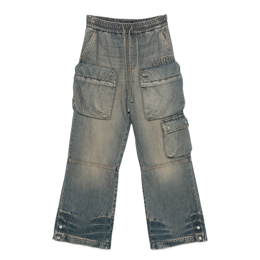DRAWSTRING BAGGY CARGO JEAN