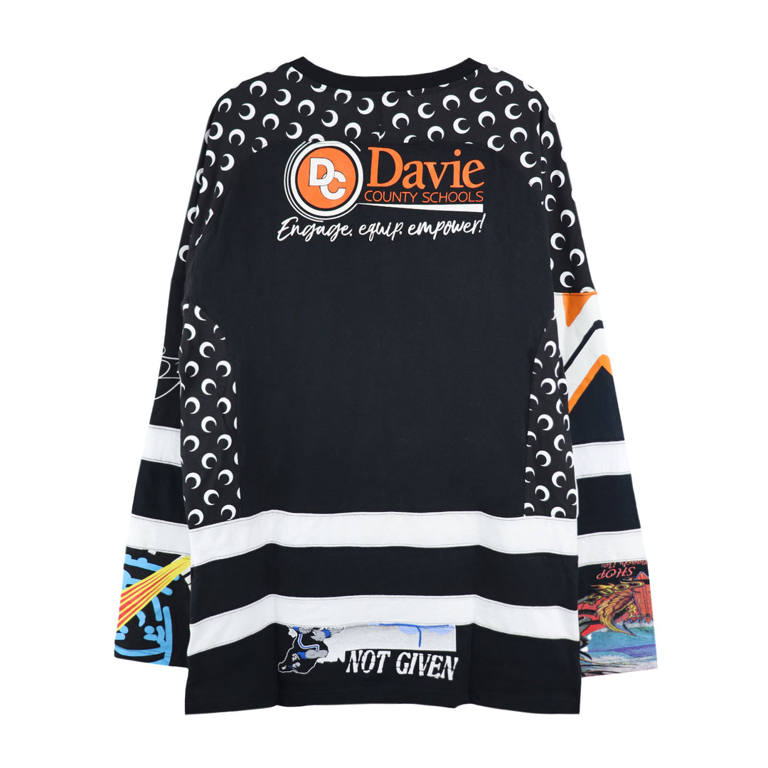 Regenerated graphic-print hockey jersey【M size】