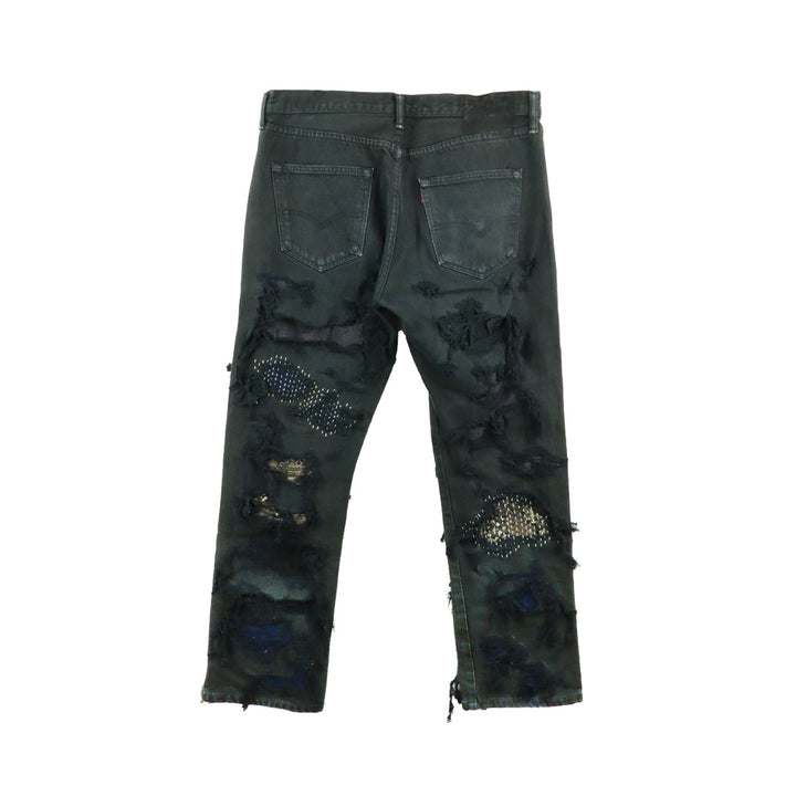 INNOCENCE NY - SASHIKO DESTROY DENIM PANTS 36