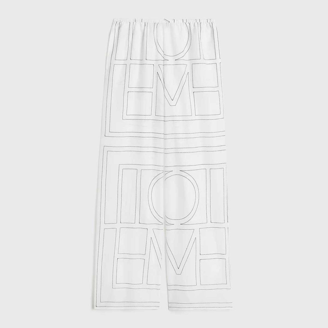 TOTEME - Monogram cotton-blend pj bottoms