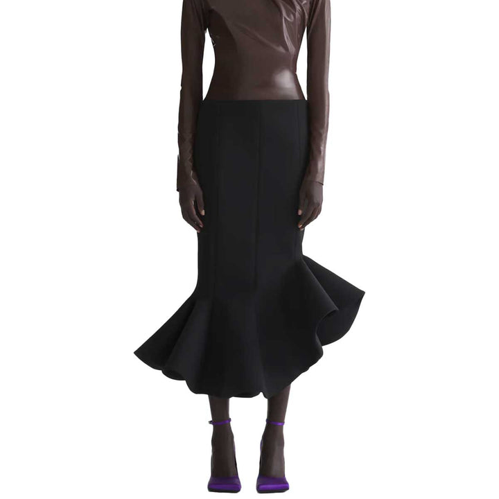 Mugler - black mermaid skirt