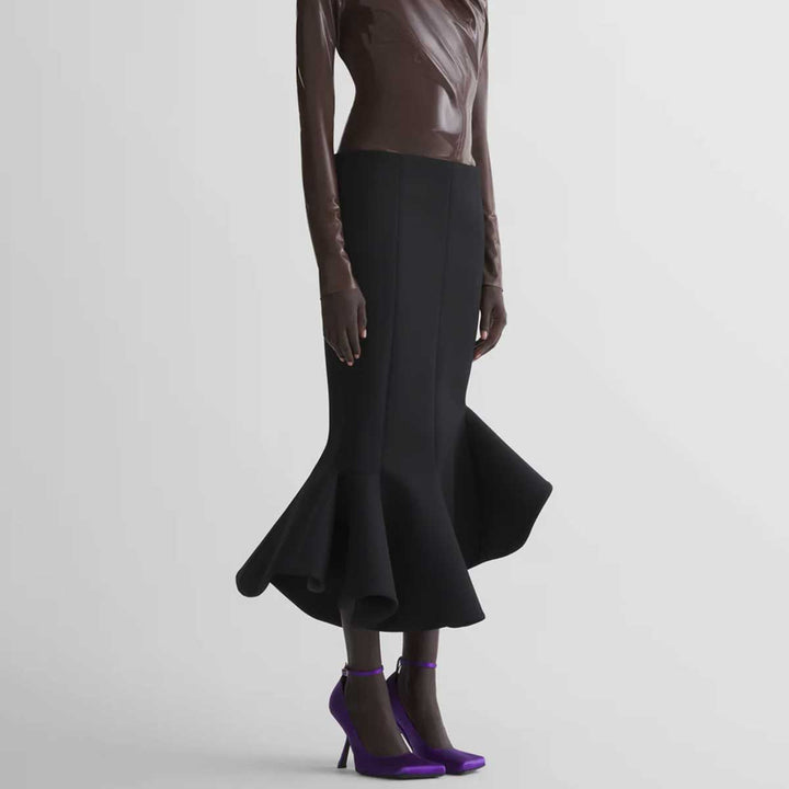 Mugler - black mermaid skirt