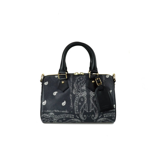 Paisley Boston Mini Bag (GOLD)