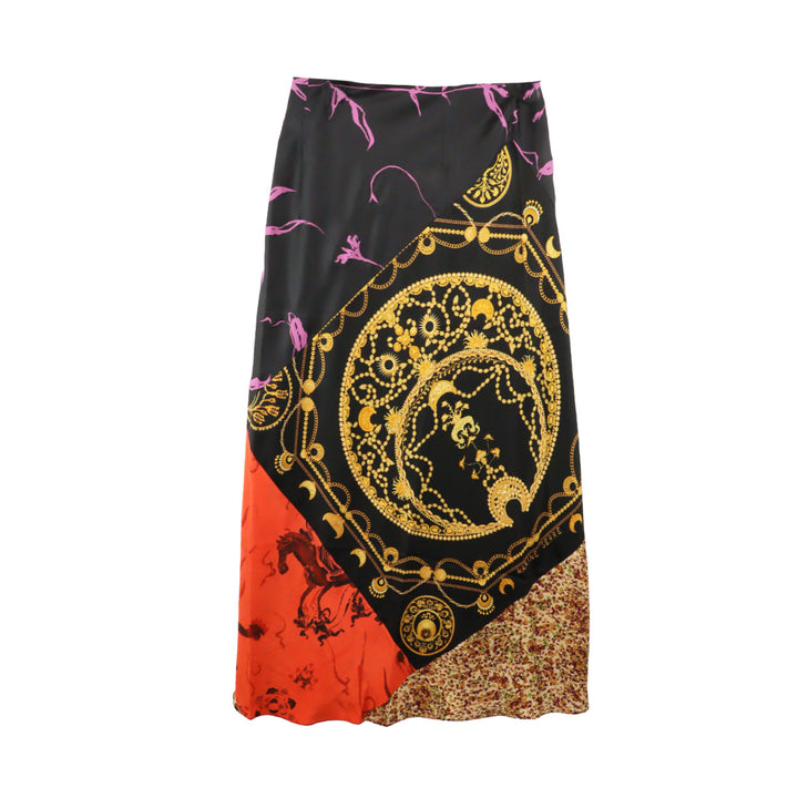 Marine Serre - REGENERATED SILK SCARVES MIDI SKIRT