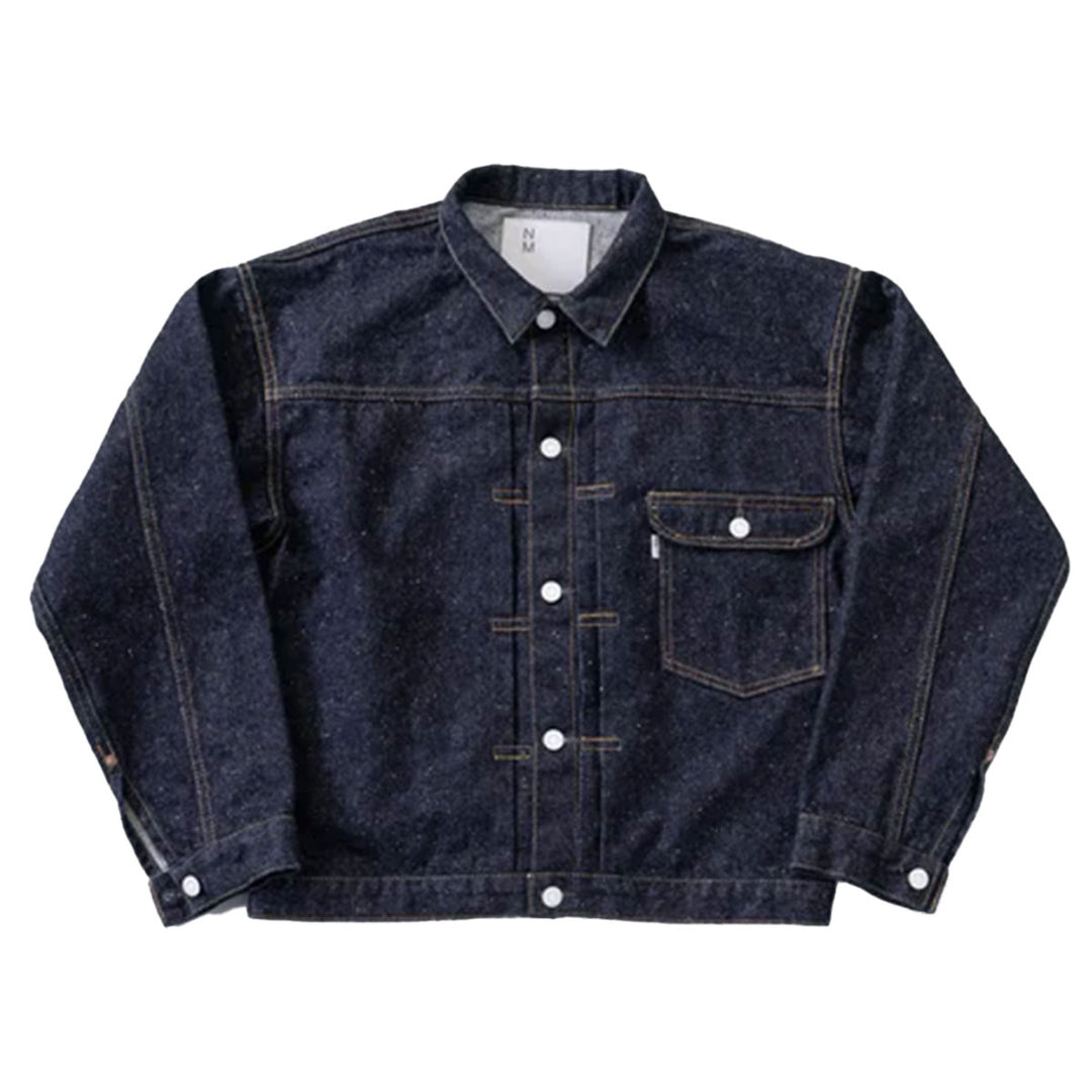 #001 T-BACK DENIM JACKET ONE-WASHED