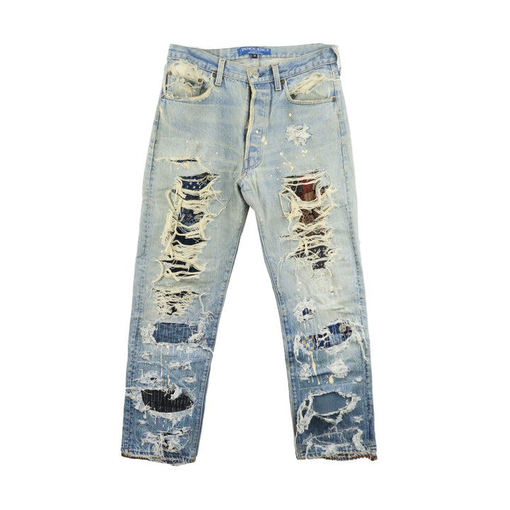 INNOCENCE NY - SASHIKO DESTROY DENIM PANTS 33