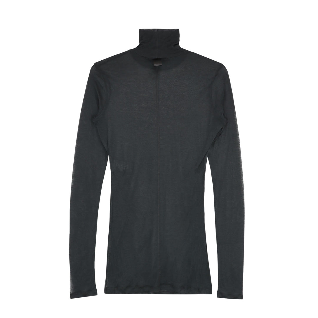 black turtleneck top