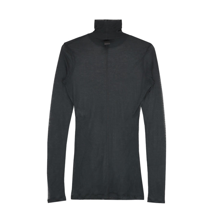 black turtleneck top