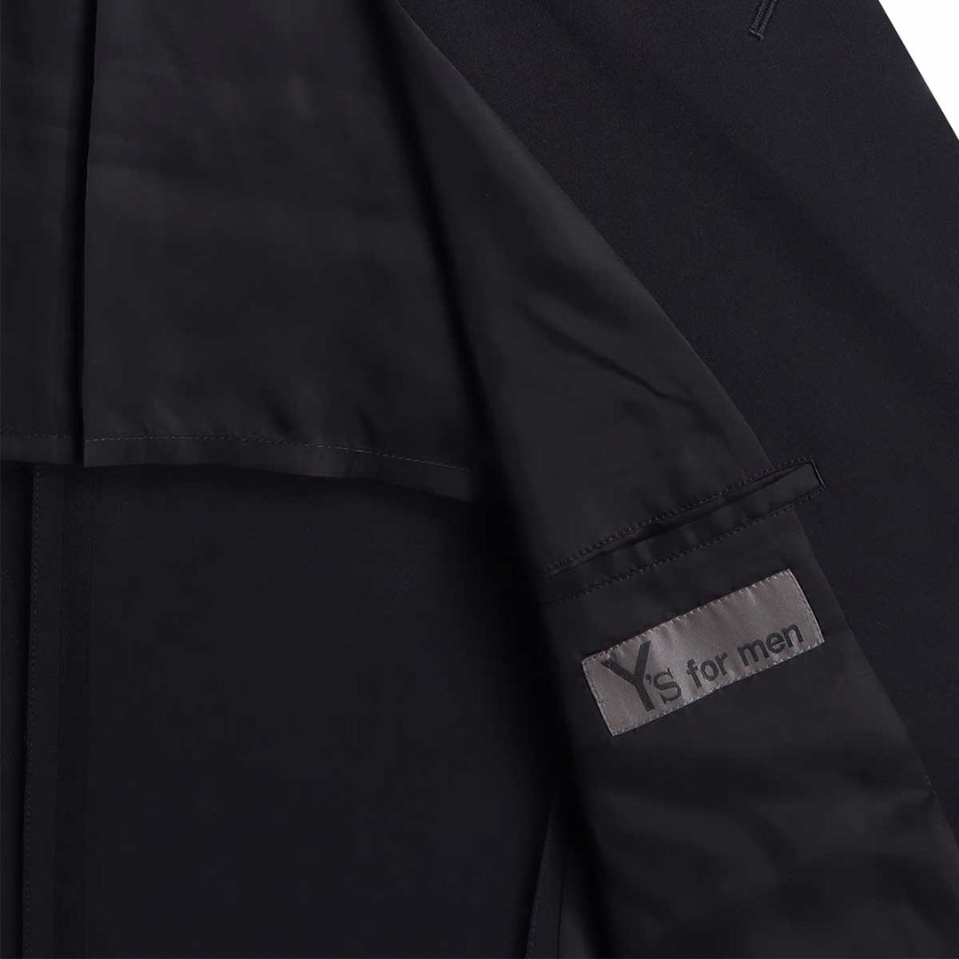 WOOL GABARDINE LEFT AND RIGHT CHANGE POCKET JACKET