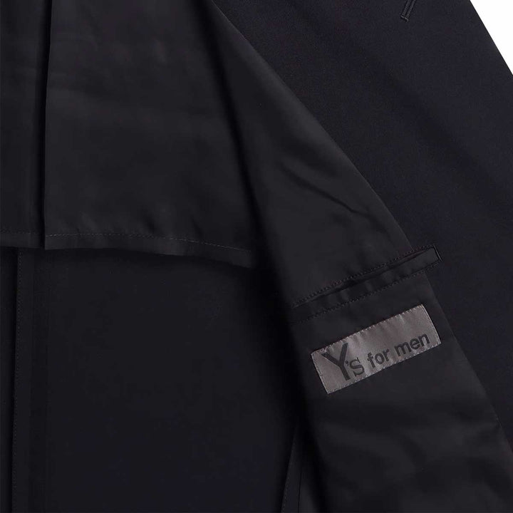 WOOL GABARDINE LEFT AND RIGHT CHANGE POCKET JACKET